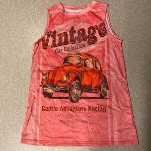 Tye-Dye(ish) Tank, oversized sm, very light weight & breezy to enjoy summer fun.